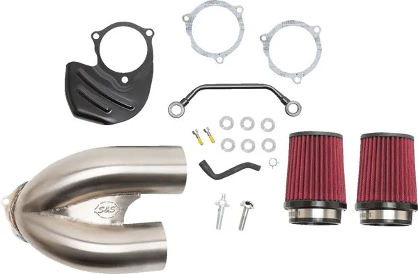Harley-Davidson FLFBS 1923 Softail Fat Boy 117 [2025] - Tuned Induction Luftfilterkit – Oberfläche: Silber – Bild 6