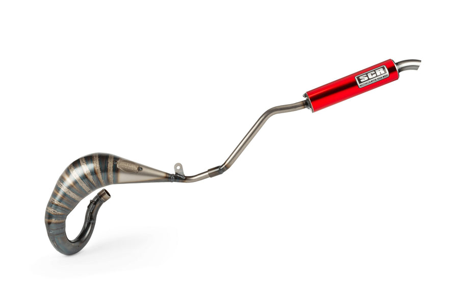 Beta RR SM 50 2T - Exhaust Handmade Cross 50-70 red