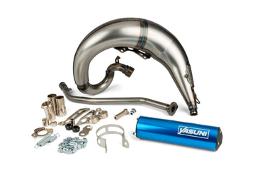 Rieju MRX Enduro 50 2T AM6 - Auspuff Cross ML Blau Links