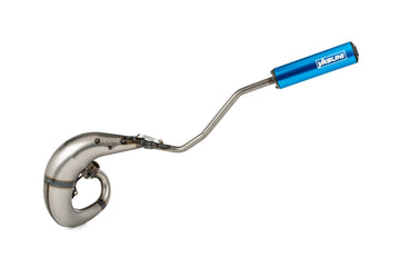 Beta RR SM 50 2T - Exhaust Cross ML Blue Left