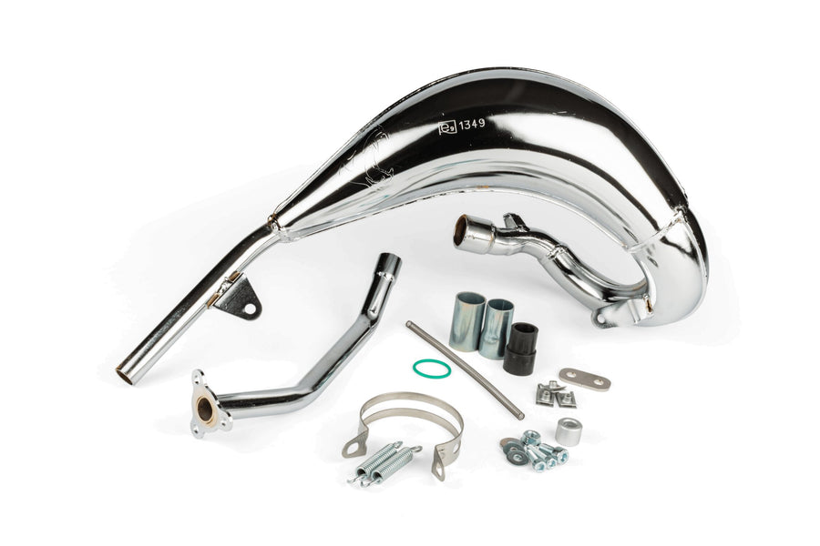 Beta RR Enduro 50 2T - Auspuff Cross verchromt 50/70cc