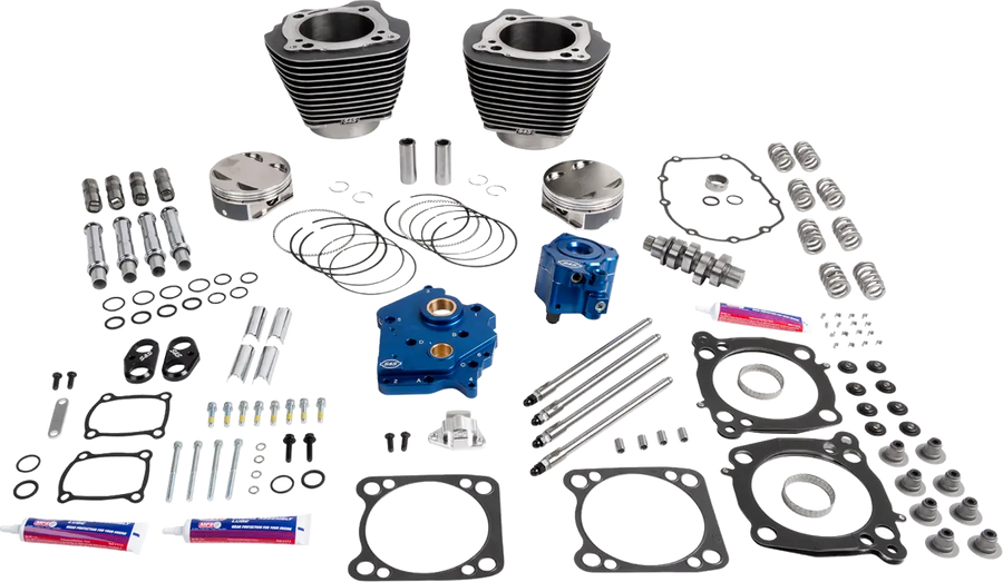 Harley-Davidson FLHTCUTG 1750 Tri Glide Ultra 107 [2018, 2019] - 132" Power Package Motorleistungs-Kit – Oberfläche: Black Granite – Bild 1