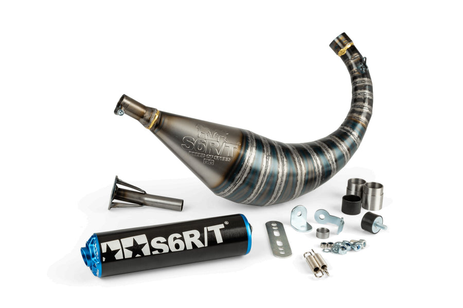 Beta RR SM 50 2T - Auspuff R/T 70 - 80 Schwarz / Blau