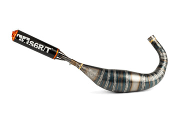 Generic Trigger X-Enduro 50 2T AM6 - Auspuff R/T 90-100 Schwarz/Orange