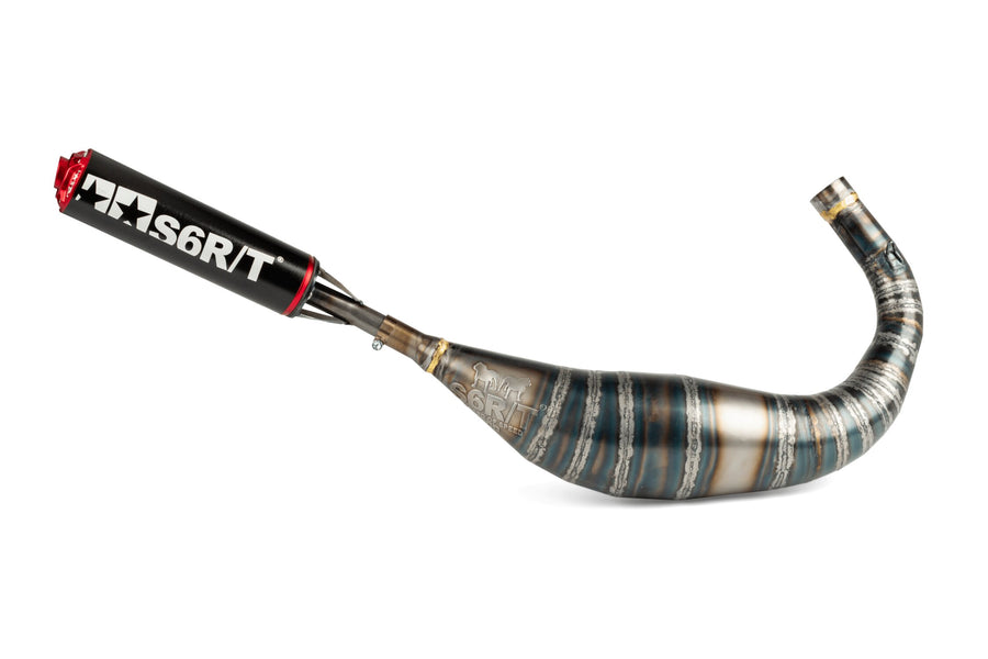 Beta RR Enduro 50 2T - Auspuff R/T 90-100 Schwarz/Rot