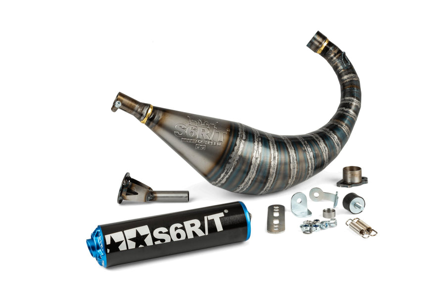 Derbi Senda R DRD Racing Enduro 50 2T D50B0 [2006–] - Auspuff R/T 70-80 Schwarz/Blau