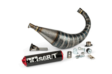 Aprilia SX SM 50 2T D50B0 [2007–] - Exhaust R/T 70-80 Black Red