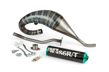Aprilia RX Enduro 50 2T D50B0 [2007–] - Exhaust R/T High Black Turquoise