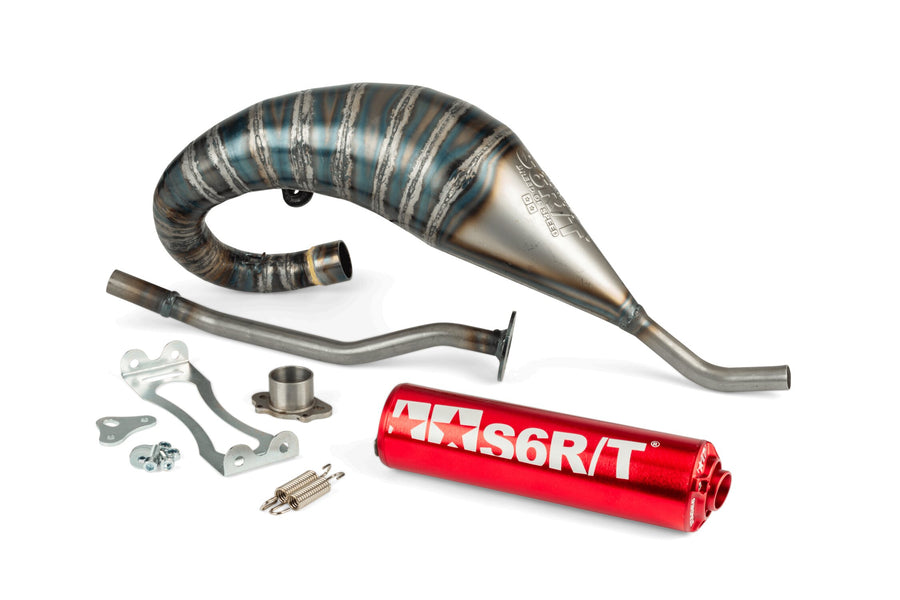 Aprilia RX 50 2T D50B1 [2006–] - Exhaust 70-80 High Mount Red