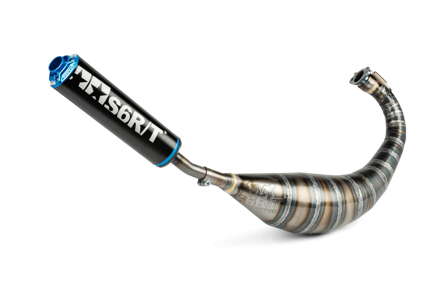 Aprilia RX Enduro 50 2T D50B0 [2007–] - Auspuff 80-90 Schwarz / Blau