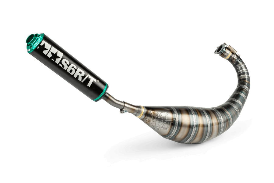 Aprilia RX Factory 50 2T - Exhaust 80-90 Black / Turquoise