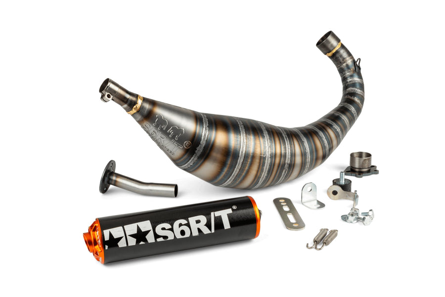 Aprilia RX 50 2T D50B1 [2006–] - Exhaust R/T Black Orange