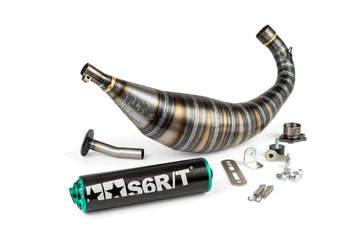 Aprilia SX SM 50 2T D50B0 [2007–] - Exhaust R/T Black Turquoise
