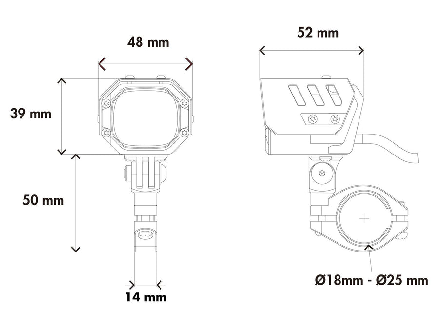 Aprilia TUAREG 660 [2025-] - NOVA LED ADDITIONAL LIGHTS SET black