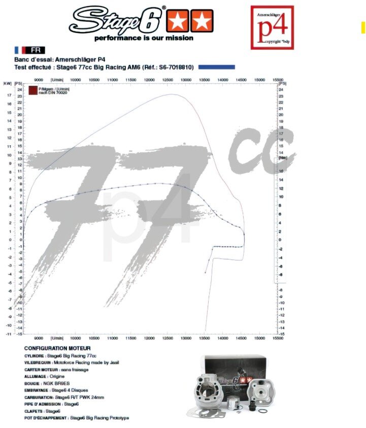 Derbi Senda DRD X-Treme SM '10 - '17 50 2T D50B0 - Motorpack Big Racing 77ccm