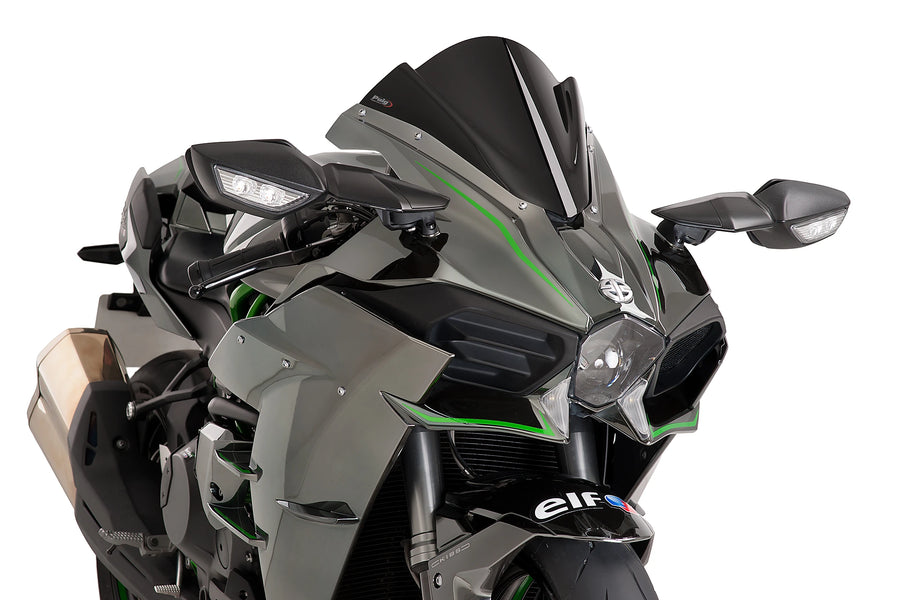 KAWASAKI NINJA H2 [2020] - Z-Racing-Scheibe | Schwarz | PUIG 7631N