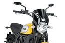 DUCATI SCRAMBLER 800 ICON DARK [2025] – RetroVision Windshield Visor – Black-4