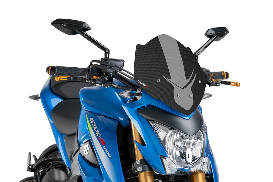 SUZUKI GSX-S 1000 [2020] - New Generation Sport Windshield | Carbon look | PUIG 7653C