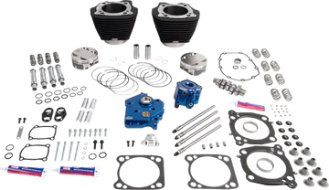 Harley-Davidson FLHCS 1923 Softail Heritage Classic 117 [2026] - 132" Power Package Motorleistungs-Kit – Oberfläche: Schwarz, Nicht hervorgehobene Kühlrippen – Bild 2