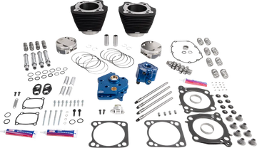 Harley-Davidson FXBB 1923 Softail Street Bob Solo 117 [2026] - 132" Power Package Motorleistungs-Kit – Oberfläche: Schwarz, Nicht hervorgehobene Kühlrippen – Bild 1