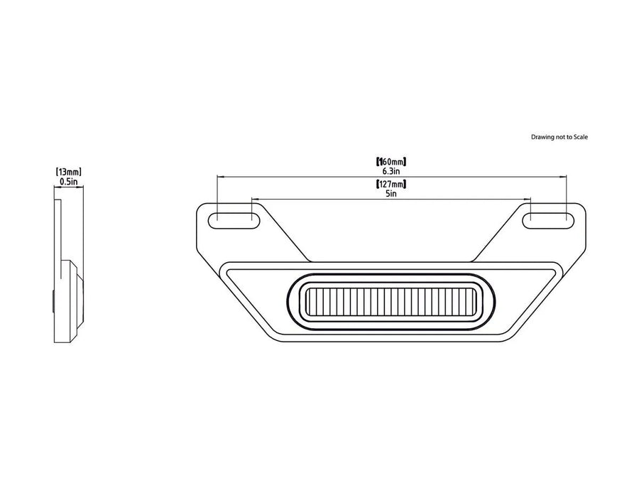 honda cb 500 [DENALI] – B6 LED brake light kit with license plate holder