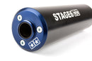 Beta RR Track 50 2T - Auspuff 80 - 90cc CNC blau / schwarz