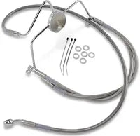 Harley Davidson Flhr [DRAG SPECIALTIES] - Stainless Steel Brake Line Kit, Extended