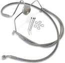 Harley Davidson Flhri [DRAG SPECIALTIES] - Stainless Steel Brake Line Kit, Extended
