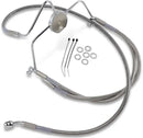 Harley Davidson Flhr [DRAG SPECIALTIES] - Stainless Steel Brake Line Kit, Extended