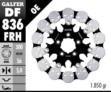 Harley-Davidson FLHXSE3 1800 Street Glide CVO [2012] - Floating brake disc Skull - Image 2