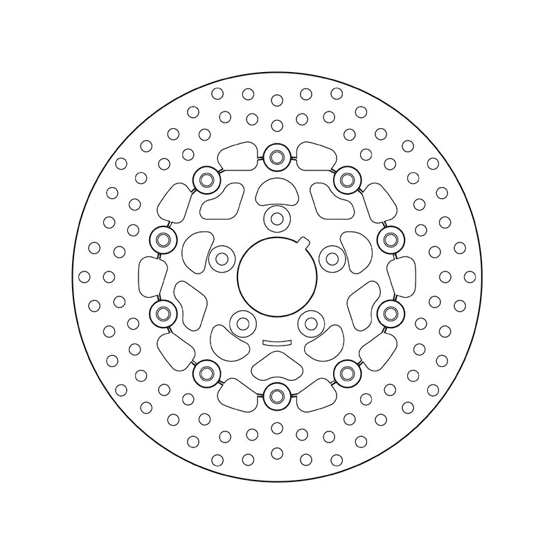 Harley Davidson Fxsts [BREMBO] - Series Oro round floating brake disc