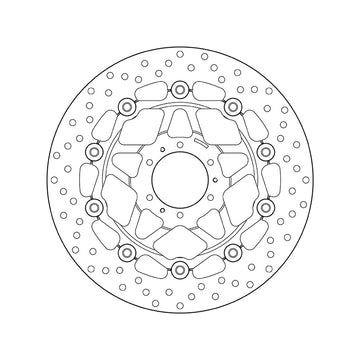 Honda Ctx 700 [BREMBO] - Series Oro round floating brake disc - 0
