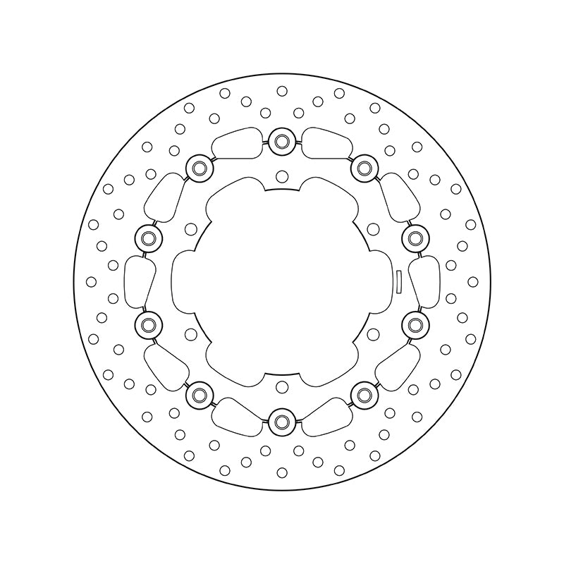 Yamaha Xt 660 [BREMBO] - Series Oro round floating brake disc