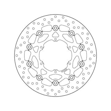 Bmw F 650 Cs Scarver [2002–2005] - Series Oro round floating brake disc - 0