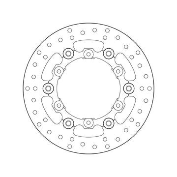 Ktm 690 Smc R [BREMBO] - Series Oro round floating brake discs - in pairs