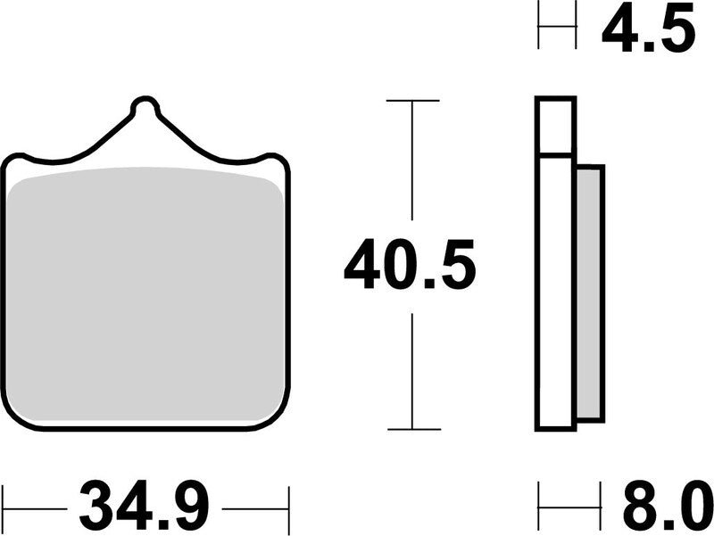 Benelli Trk 702 [BREMBO] - Street Sintered Metal Brake Pads - 07BB33LA