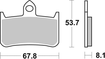 Honda Cb 900 Hornet [BREMBO] - Competition Carbon Ceramic Brake Pads - 07HO28RC