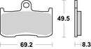 Indian Springfield [BREMBO] - Competition Carbon Ceramic Brake Pads - 07KA23RC