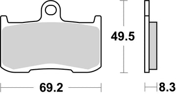 Kawasaki Z 800 [BREMBO] - Competition Carbon Ceramic Brake Pads - 07KA23RC