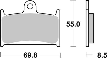 Triumph Daytona 900 [BREMBO] - Competition Carbon Ceramic Brake Pads - 07SU14RC