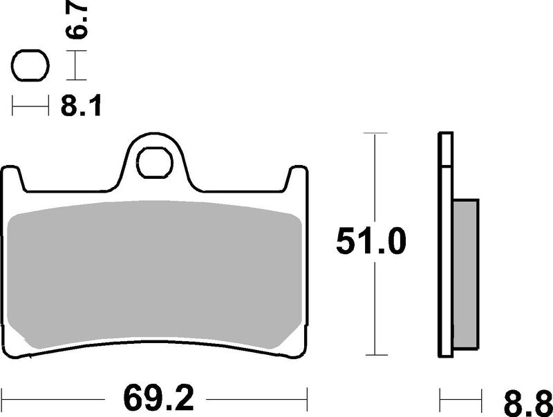 Yamaha Fzs 1000 [BREMBO] - Competition Carbon Ceramic Brake Pads - 07YA23RC