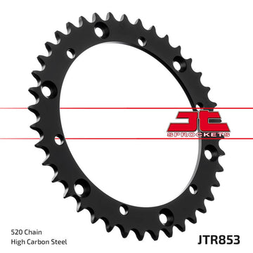 Yamaha TT 600 R [Jt Sprockets] - Standard steel pinion at the back