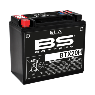 Harley Davidson Fxlr [BS BATTERY] - SLA Maintenance Free Battery Factory Activated - BTX20H - 0