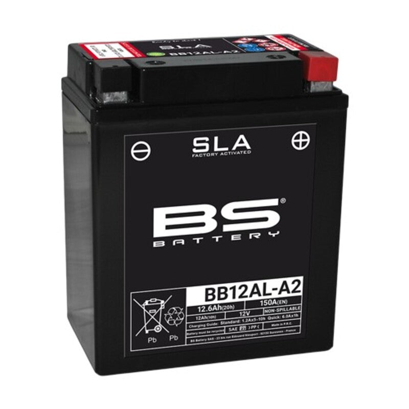 Yamaha Xv 535 [BS BATTERY] - SLA Maintenance Free Battery Factory Activated - BB12AL-A2