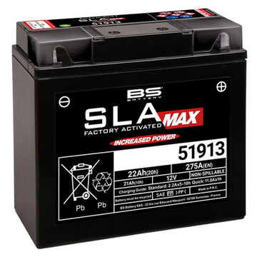 Bmw R 1150 [BS BATTERY] - SLA Max Maintenance Free Battery Factory Activated - 51913