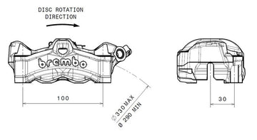 Honda Cb 1000 [BREMBO] - Stylema brake caliper front right natural - 0