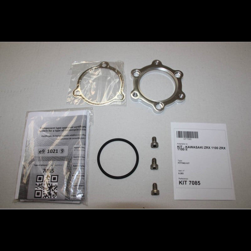 Kawasaki Zrx [IXIL] - Hexoval muffler stainless steel / end cap black