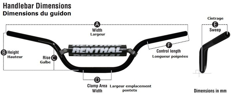 Triumph Tiger 800 [RENTHAL] - Handlebar 604 Fatbar