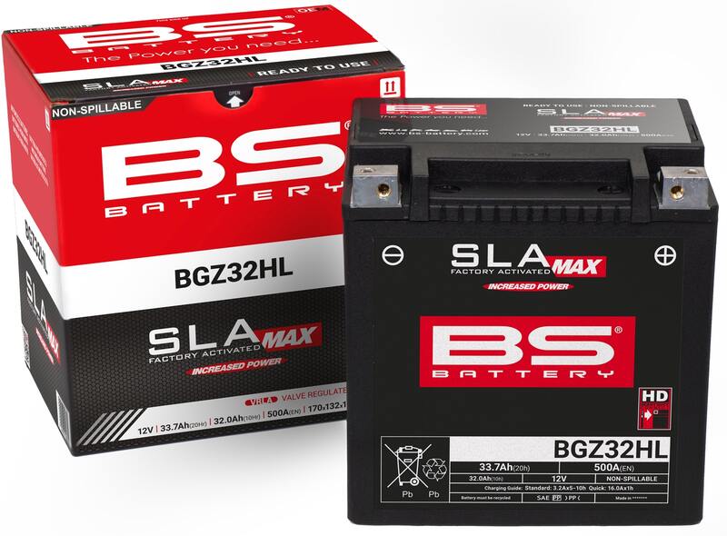 Harley-Davidson Ultra Limited [BS BATTERY] - SLA Maintenance Free Battery Factory Activated - BGZ32HL