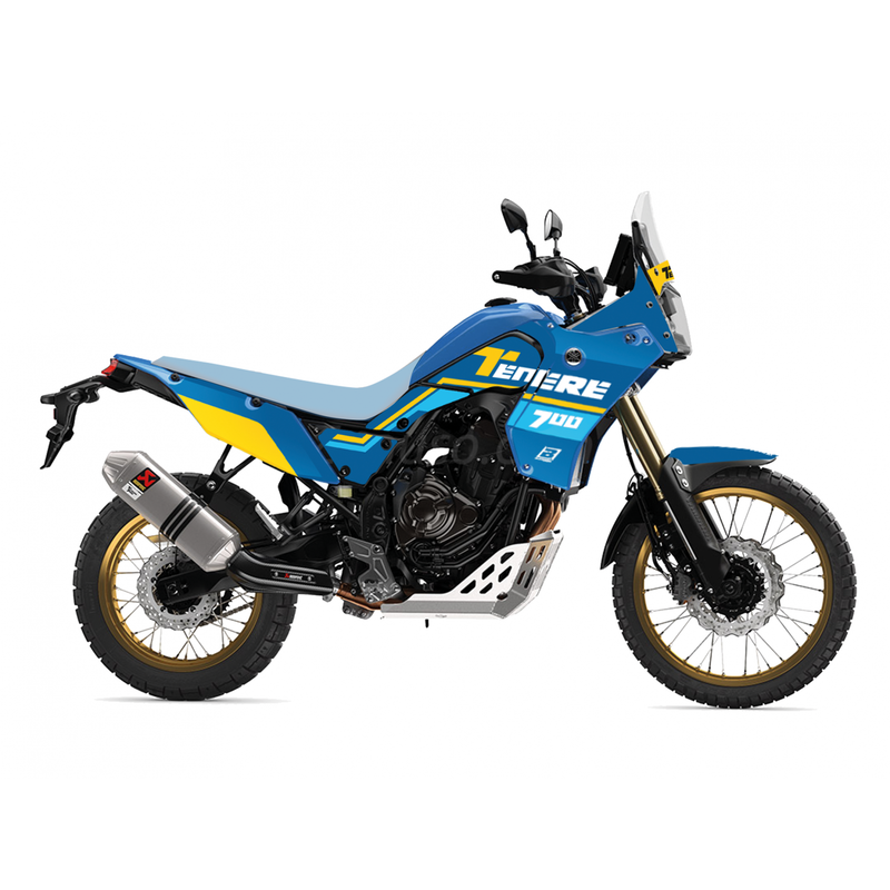 Yamaha Ténéré 700 [BLACKBIRD] - Rally Ride Graphics Kit – Blue